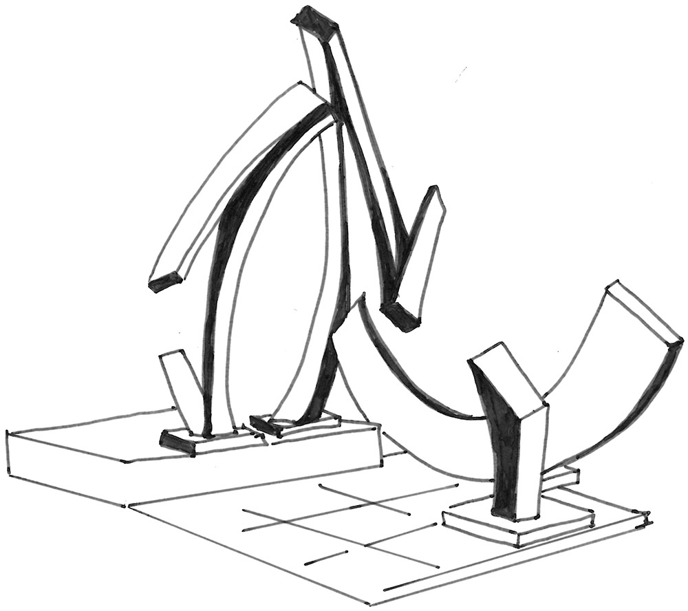 sketch of Vigorae by Gene Horvath